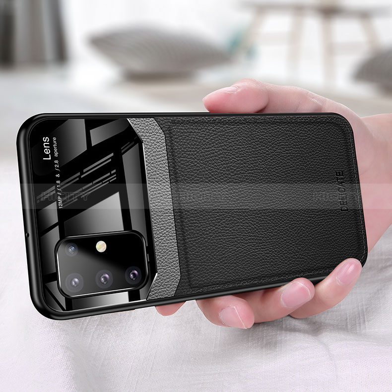 Custodia Silicone Morbida In Pelle Cover FL1 per Samsung Galaxy A81