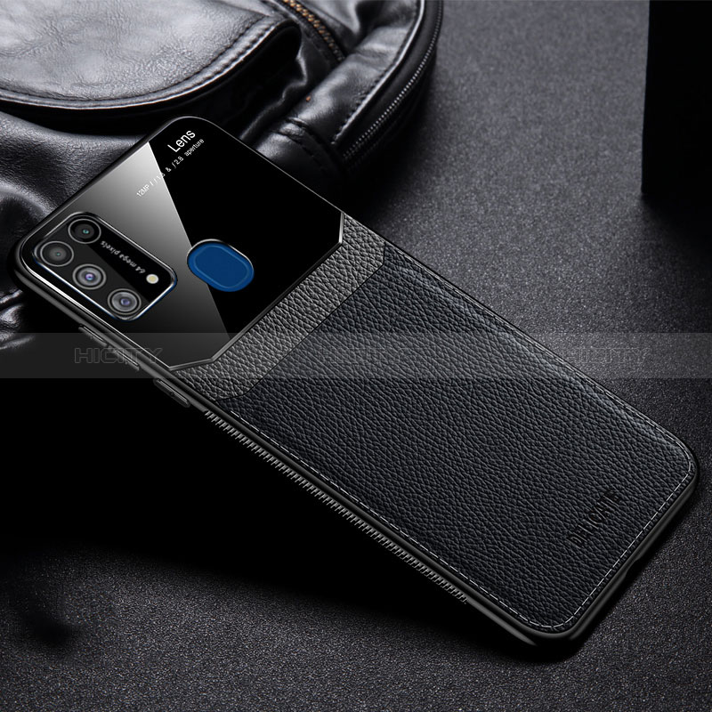 Custodia Silicone Morbida In Pelle Cover FL1 per Samsung Galaxy M31 Prime Edition Nero