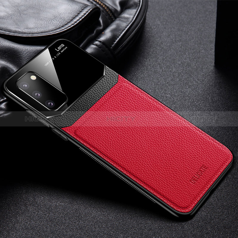 Custodia Silicone Morbida In Pelle Cover FL1 per Samsung Galaxy S20 Lite 5G Rosso