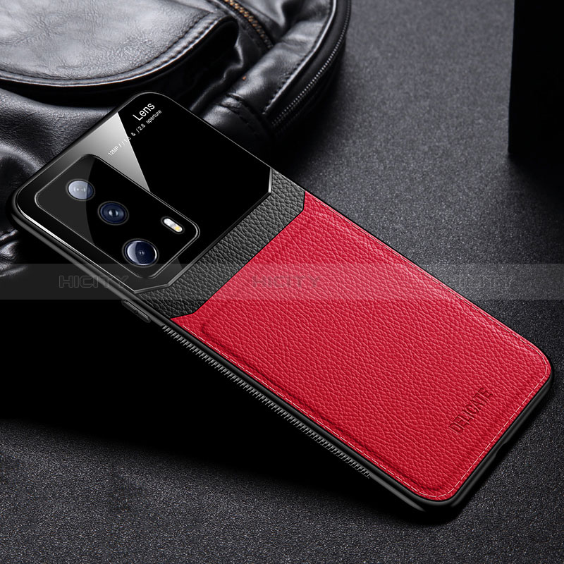 Custodia Silicone Morbida In Pelle Cover FL1 per Xiaomi Mi 12 Lite NE 5G Rosso