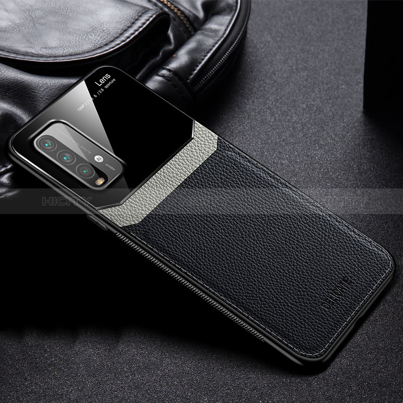 Custodia Silicone Morbida In Pelle Cover FL1 per Xiaomi Redmi 9 Power Nero