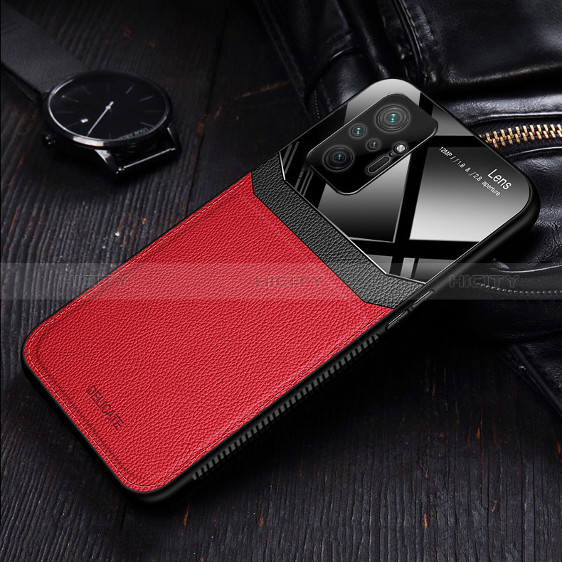 Custodia Silicone Morbida In Pelle Cover FL1 per Xiaomi Redmi Note 10 Pro 4G
