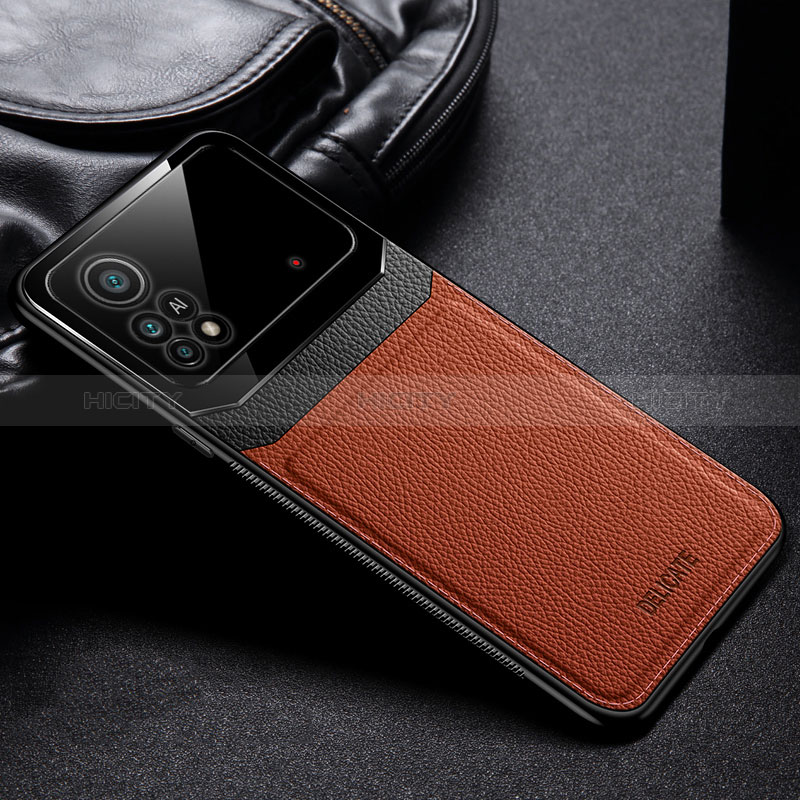 Custodia Silicone Morbida In Pelle Cover FL1 per Xiaomi Redmi Note 11E Pro 5G