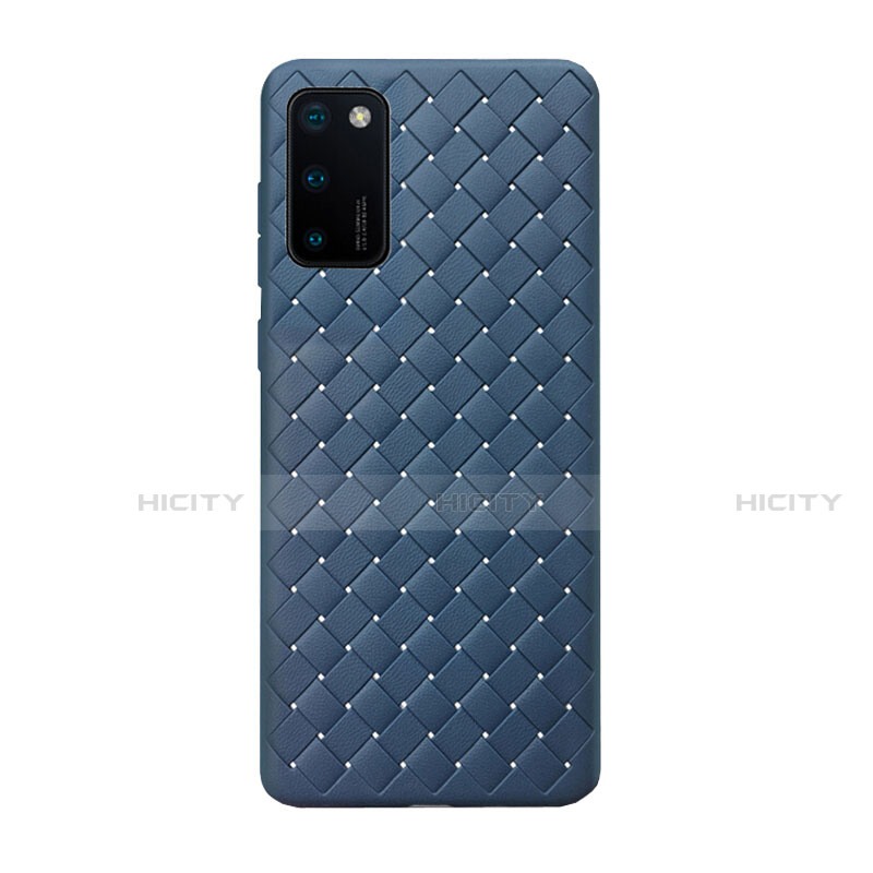 Custodia Silicone Morbida In Pelle Cover H01 per Huawei Honor View 30 5G Blu