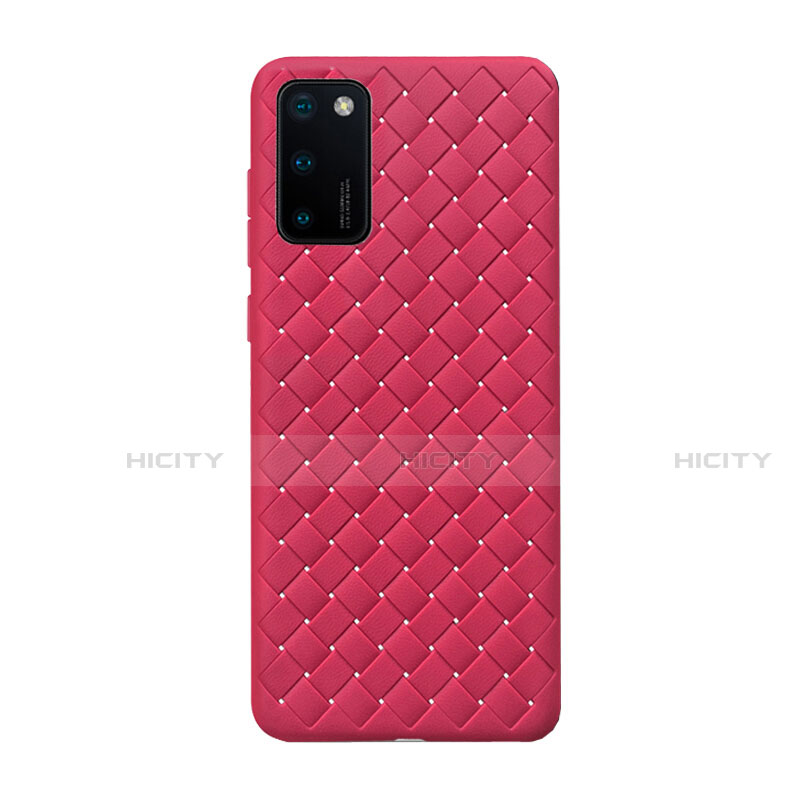 Custodia Silicone Morbida In Pelle Cover H01 per Huawei Honor View 30 5G Rosso