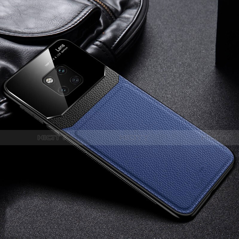 Custodia Silicone Morbida In Pelle Cover H01 per Huawei Mate 20 Pro