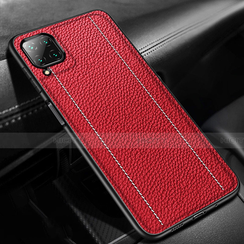 Custodia Silicone Morbida In Pelle Cover H01 per Huawei Nova 6 SE Rosso