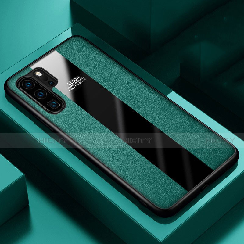 Custodia Silicone Morbida In Pelle Cover H01 per Huawei P30 Pro New Edition Verde