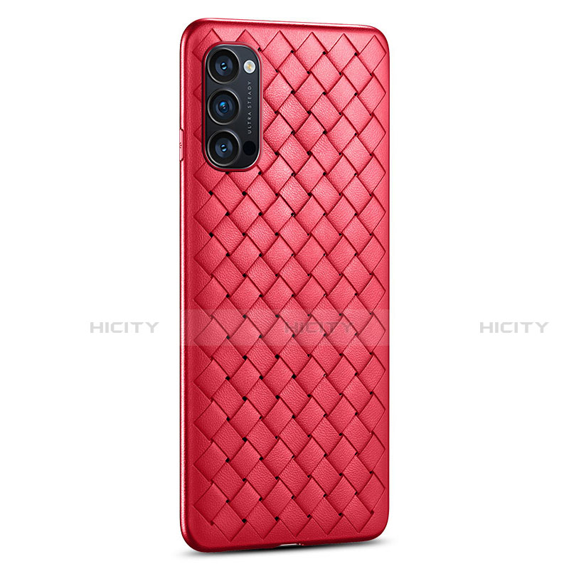 Custodia Silicone Morbida In Pelle Cover H01 per Oppo Reno4 Pro 5G