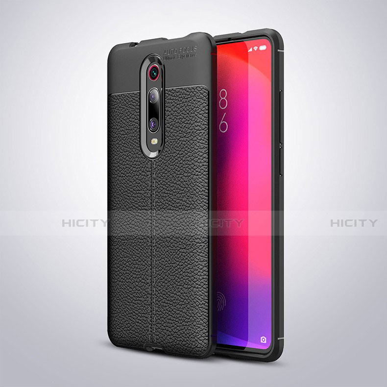 Custodia Silicone Morbida In Pelle Cover H01 per Xiaomi Mi 9T Nero