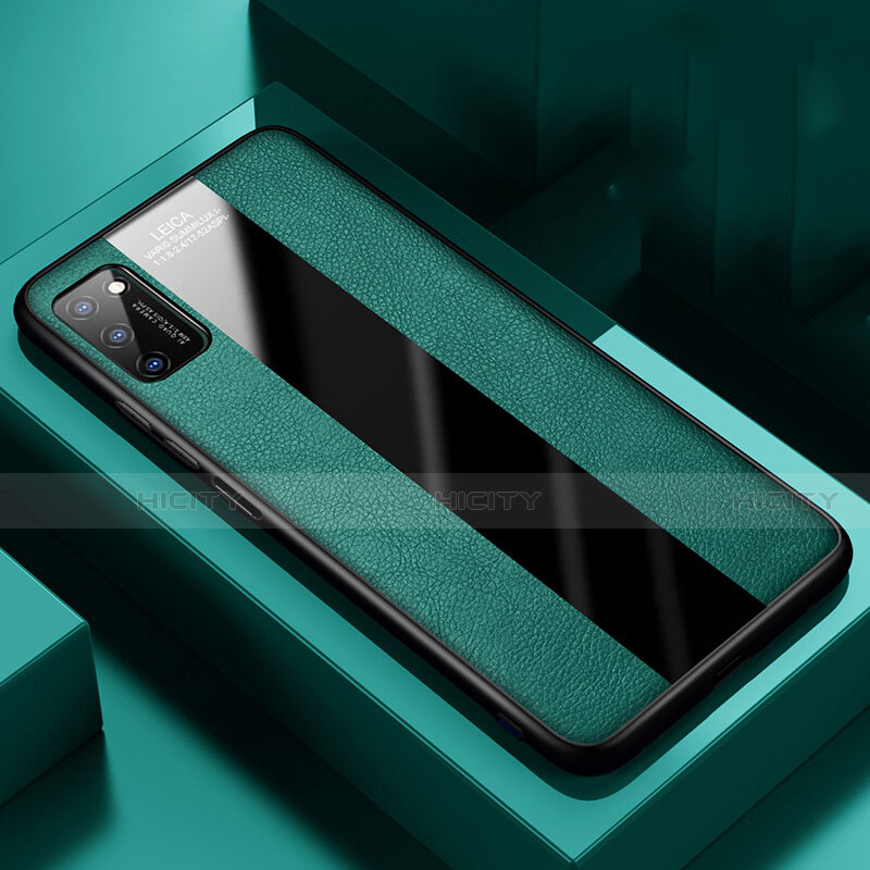 Custodia Silicone Morbida In Pelle Cover H02 per Huawei Honor V30 5G Verde