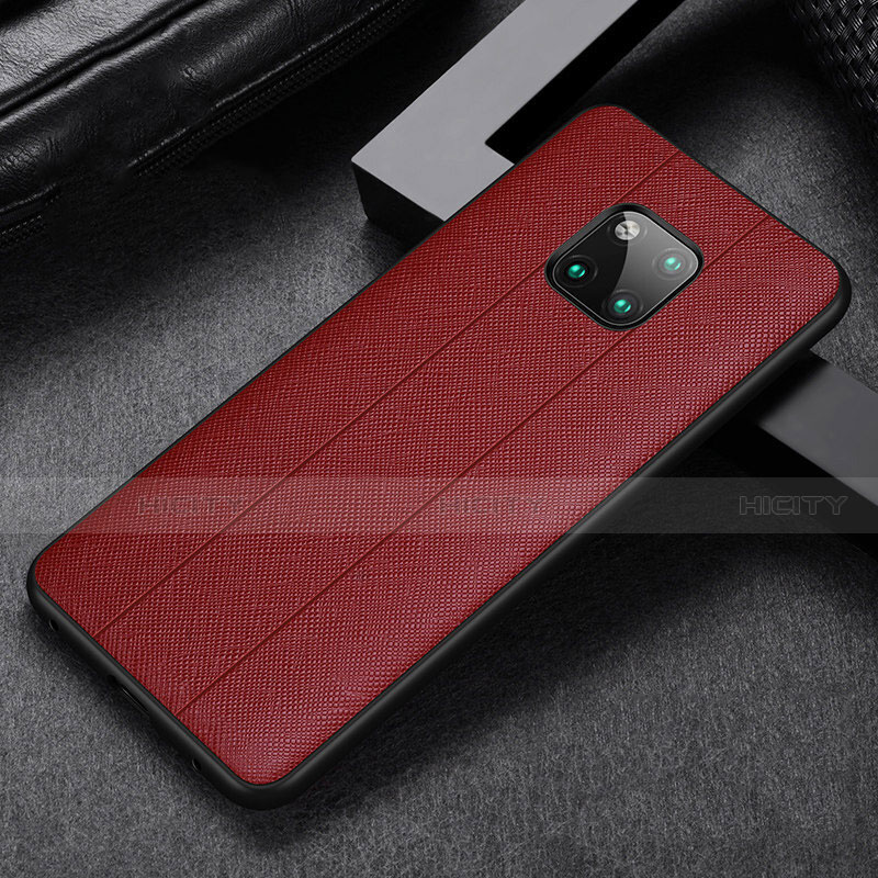 Custodia Silicone Morbida In Pelle Cover H03 per Huawei Mate 20 Pro