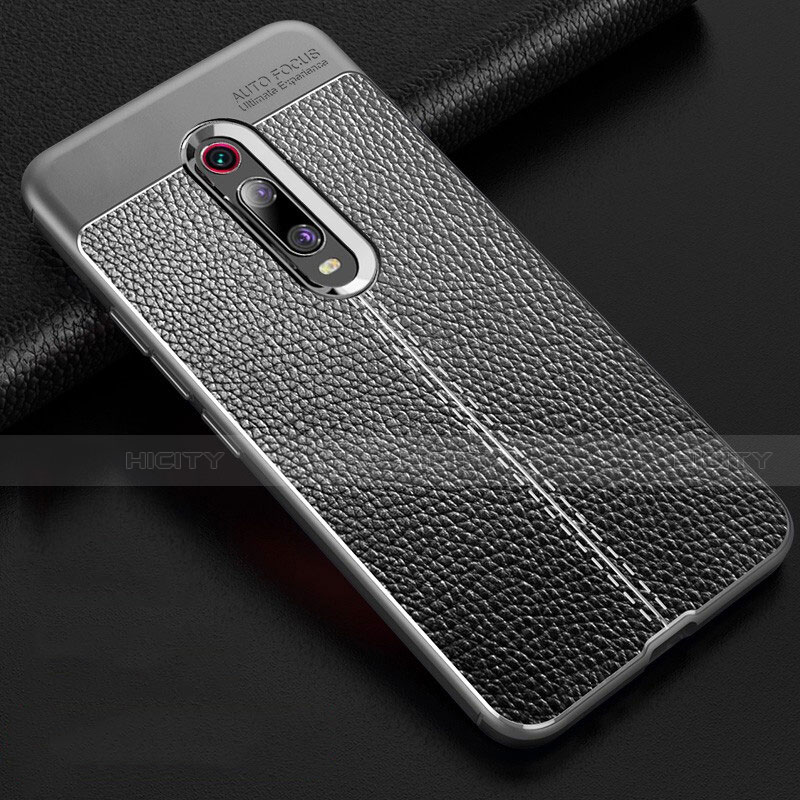 Custodia Silicone Morbida In Pelle Cover H03 per Xiaomi Redmi K20 Pro Grigio