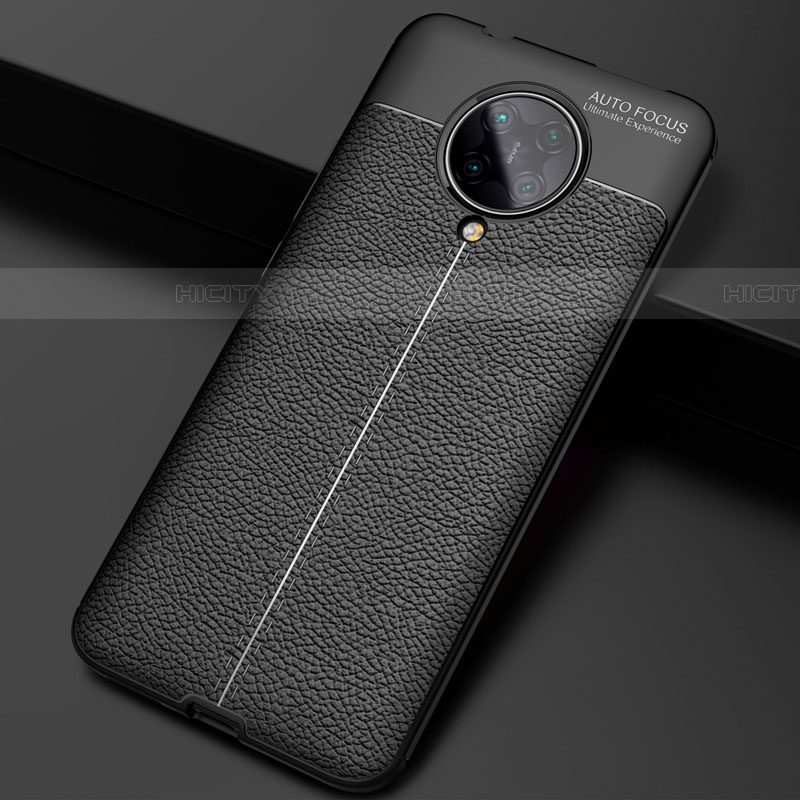 Custodia Silicone Morbida In Pelle Cover H03 per Xiaomi Redmi K30 Pro 5G Nero