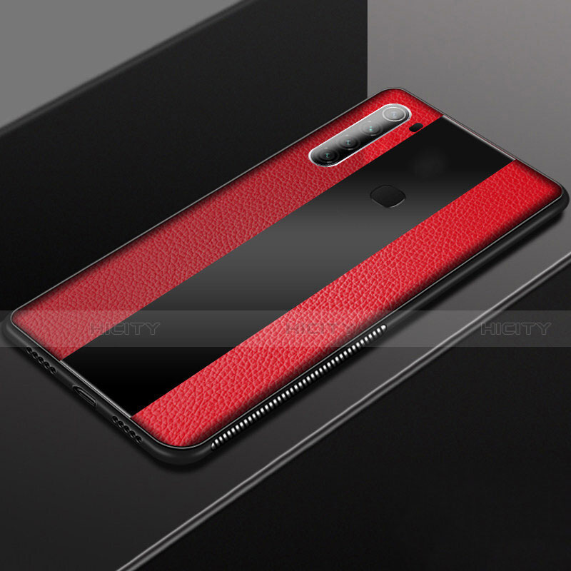 Custodia Silicone Morbida In Pelle Cover H03 per Xiaomi Redmi Note 8 (2021) Rosso