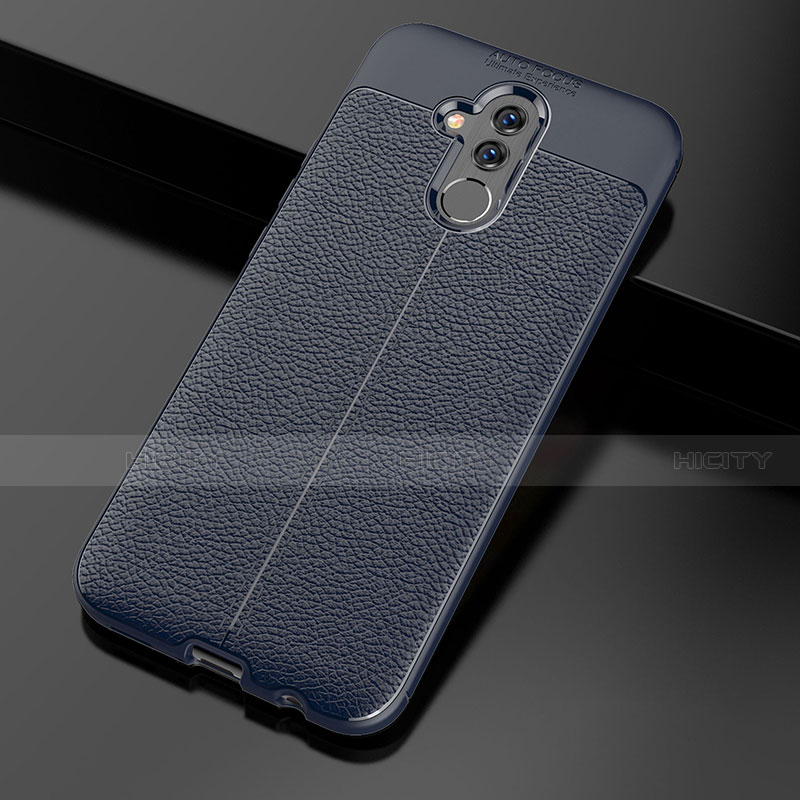 Custodia Silicone Morbida In Pelle Cover H04 per Huawei Mate 20 Lite