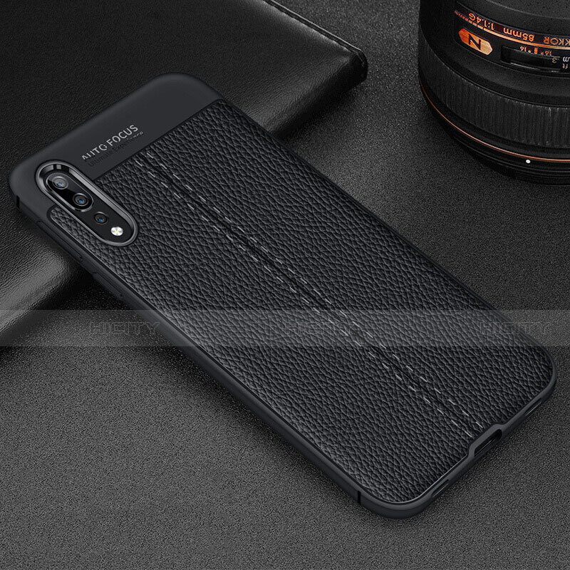 Custodia Silicone Morbida In Pelle Cover H07 per Huawei P20 Pro