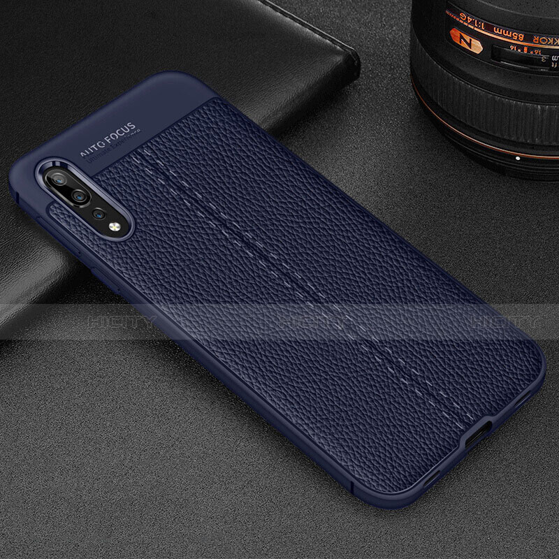 Custodia Silicone Morbida In Pelle Cover H07 per Huawei P20 Pro