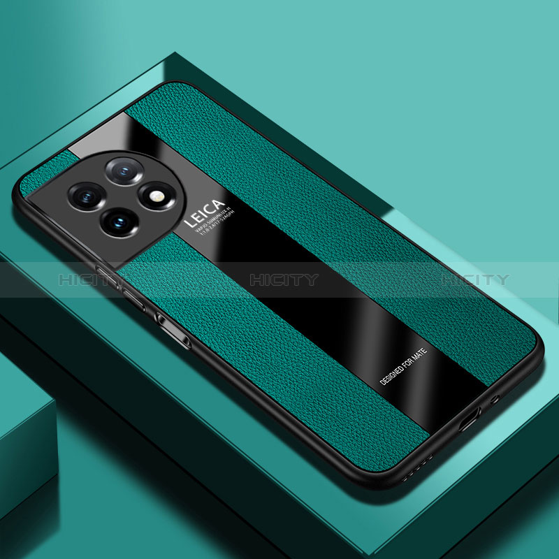 Custodia Silicone Morbida In Pelle Cover PB1 per OnePlus Ace 2 5G Verde