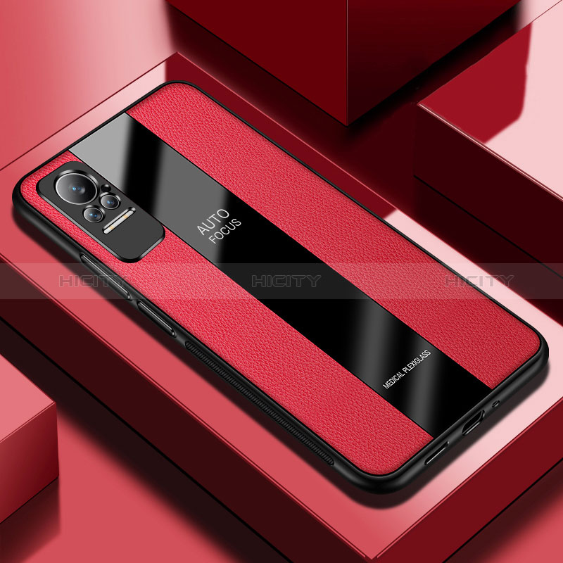 Custodia Silicone Morbida In Pelle Cover PB1 per Xiaomi Civi 1S 5G Rosso