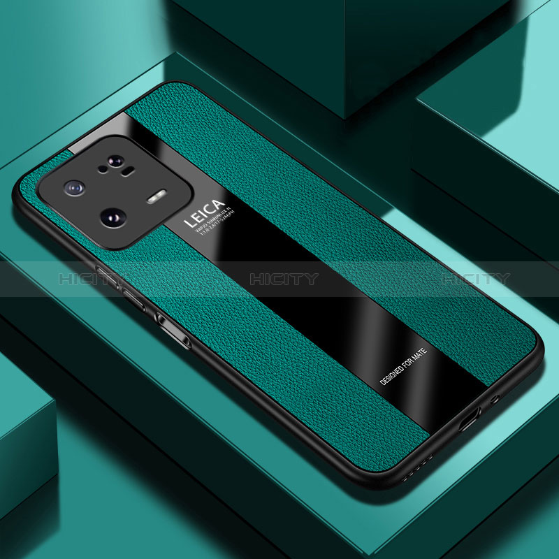 Custodia Silicone Morbida In Pelle Cover PB1 per Xiaomi Mi 13 Pro 5G Verde