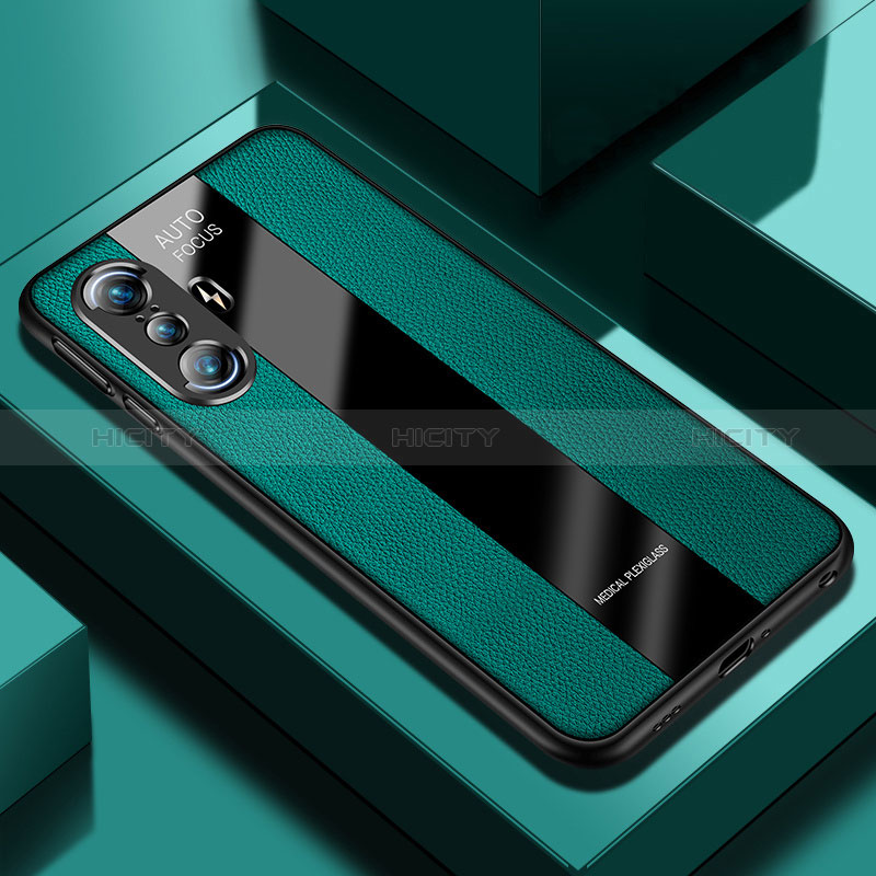 Custodia Silicone Morbida In Pelle Cover PB1 per Xiaomi Redmi K40 Gaming 5G Verde