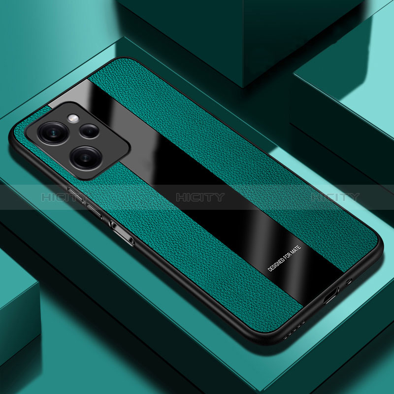 Custodia Silicone Morbida In Pelle Cover PB1 per Xiaomi Redmi Note 12 Pro Speed 5G Verde