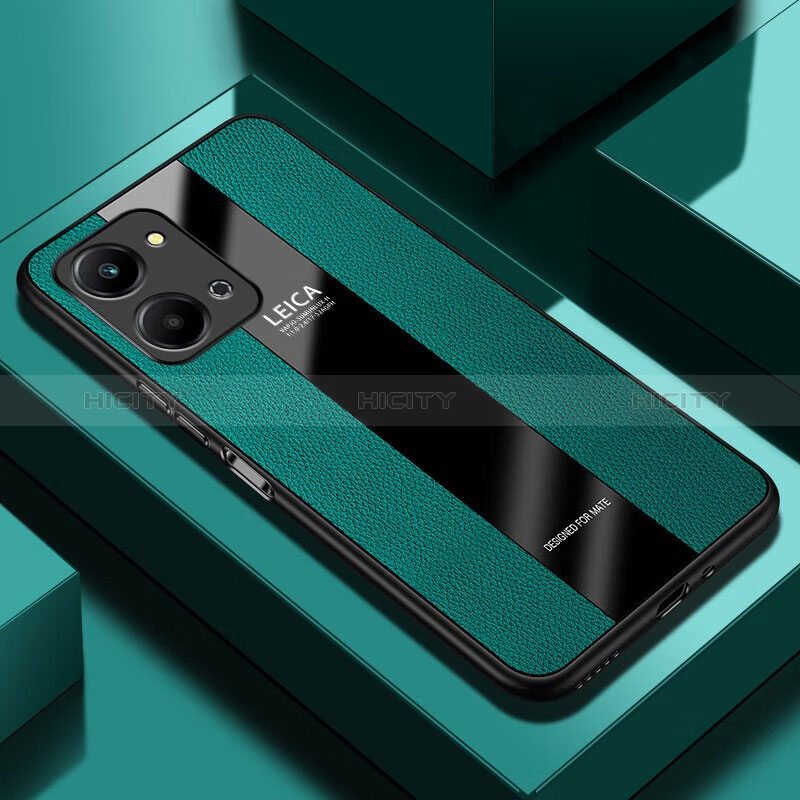 Custodia Silicone Morbida In Pelle Cover PB2 per Huawei Honor X7a Verde