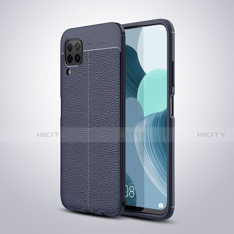 Custodia Silicone Morbida In Pelle Cover per Huawei Nova 6 SE Blu