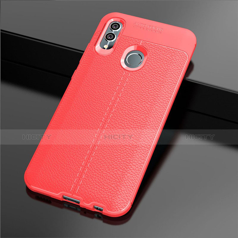 Custodia Silicone Morbida In Pelle Cover per Huawei P Smart (2019) Rosso