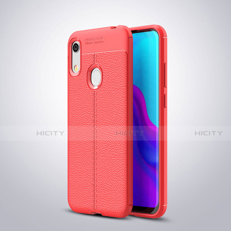 Custodia Silicone Morbida In Pelle Cover per Huawei Y6 Prime (2019) Rosso