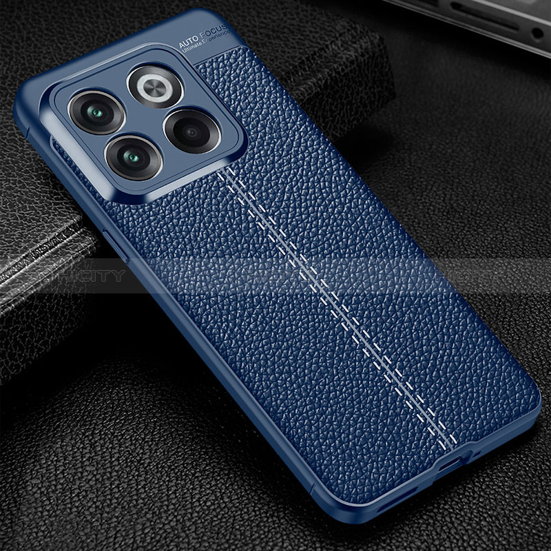 Custodia Silicone Morbida In Pelle Cover per OnePlus Ace Pro 5G Blu