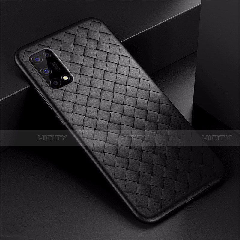 Custodia Silicone Morbida In Pelle Cover per Realme Narzo 30 Pro 5G Nero