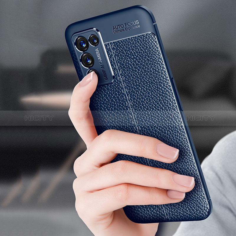 Custodia Silicone Morbida In Pelle Cover per Realme Q3s 5G