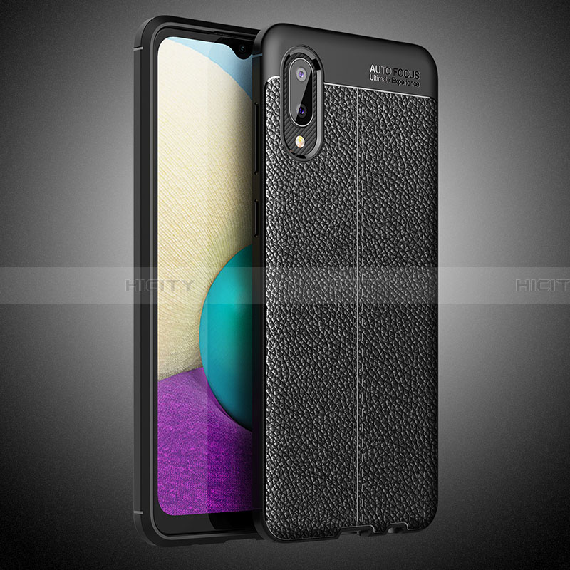 Custodia Silicone Morbida In Pelle Cover per Samsung Galaxy A02