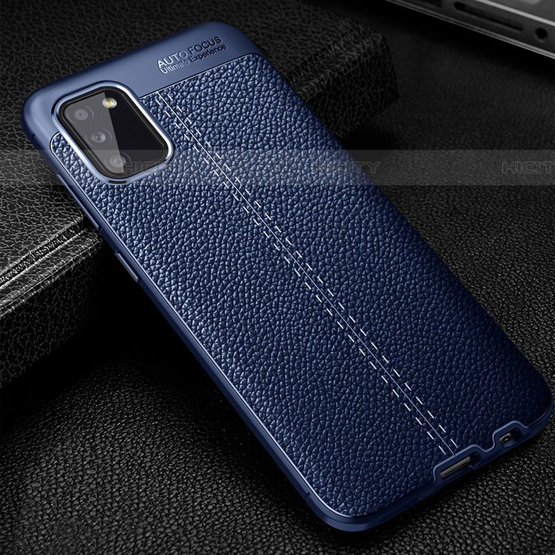 Custodia Silicone Morbida In Pelle Cover per Samsung Galaxy A03s