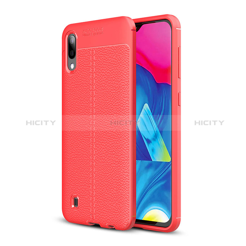 Custodia Silicone Morbida In Pelle Cover per Samsung Galaxy M10 Rosso