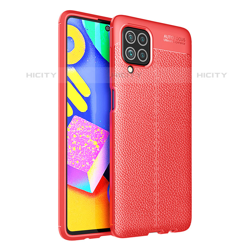 Custodia Silicone Morbida In Pelle Cover per Samsung Galaxy M62 4G Rosso