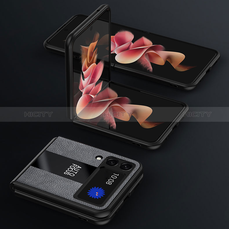 Custodia Silicone Morbida In Pelle Cover per Samsung Galaxy Z Flip3 5G