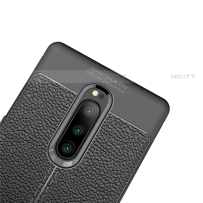 Custodia Silicone Morbida In Pelle Cover per Sony Xperia 1