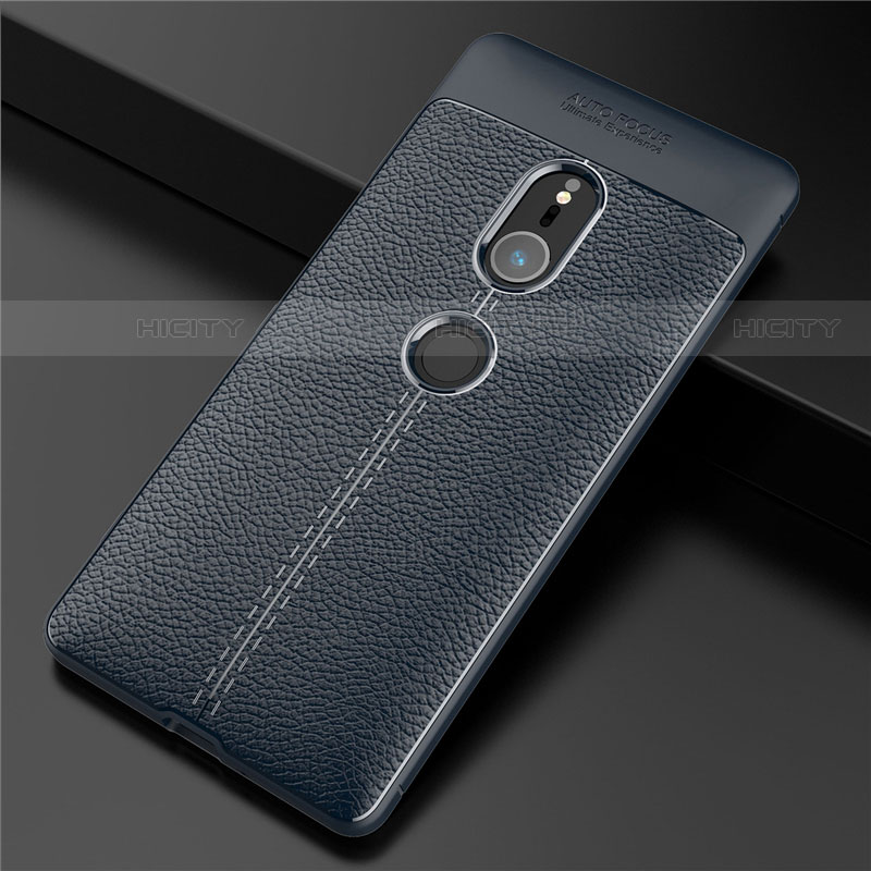 Custodia Silicone Morbida In Pelle Cover per Sony Xperia XZ2