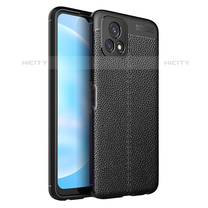 Custodia Silicone Morbida In Pelle Cover per Vivo Y52s 5G Nero