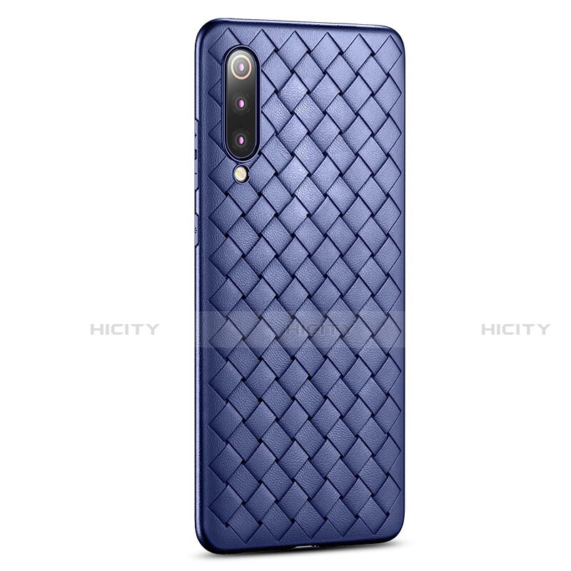 Custodia Silicone Morbida In Pelle Cover per Xiaomi Mi 9 Blu