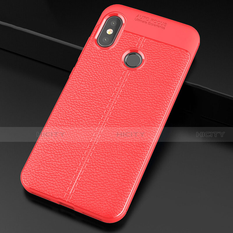 Custodia Silicone Morbida In Pelle Cover per Xiaomi Mi A2 Lite