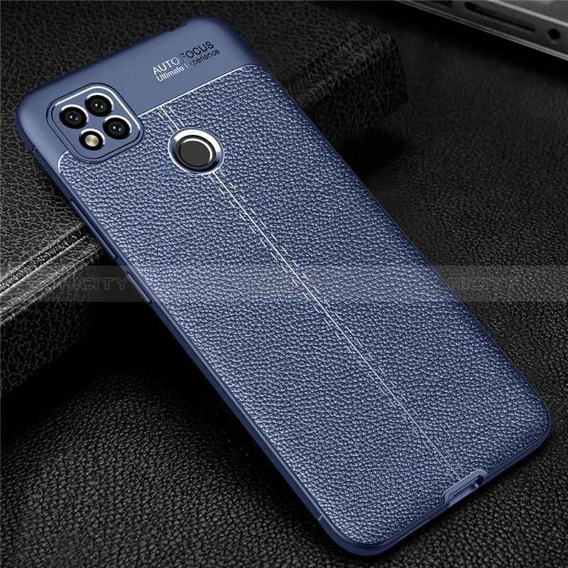 Custodia Silicone Morbida In Pelle Cover per Xiaomi POCO C31 Blu