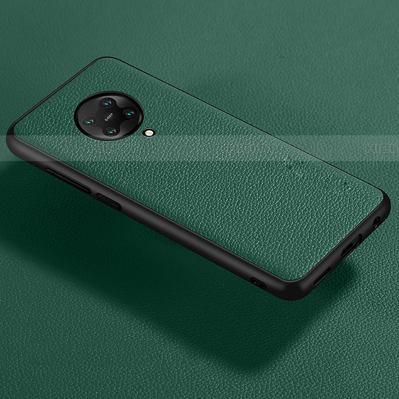 Custodia Silicone Morbida In Pelle Cover per Xiaomi Poco F2 Pro Verde