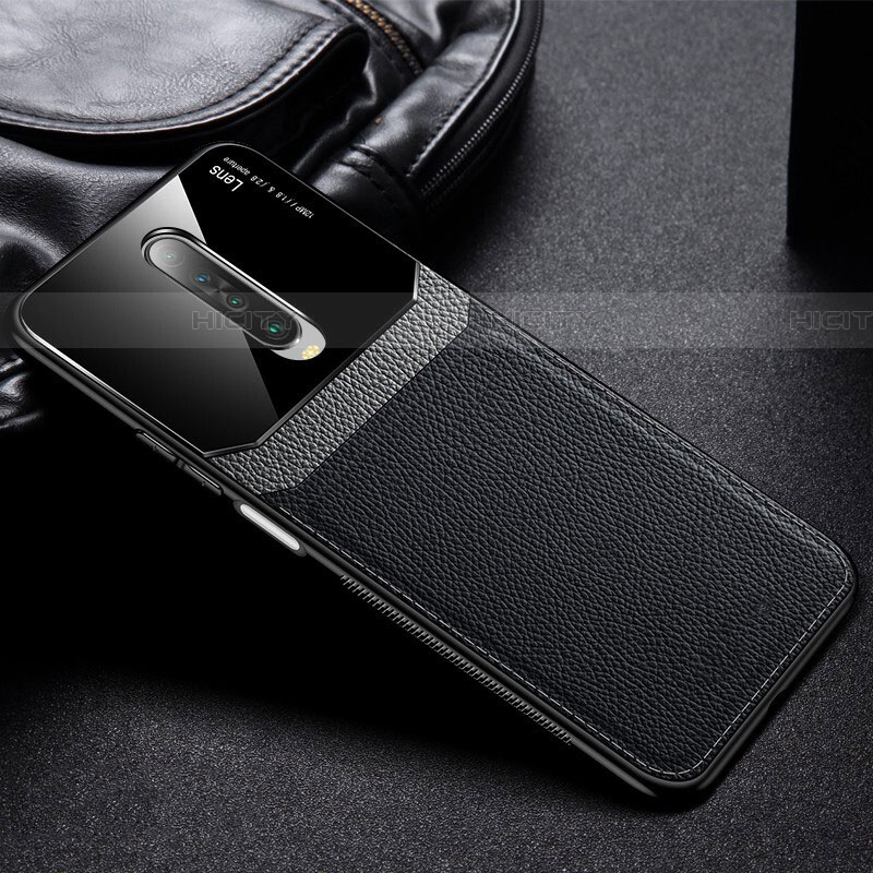 Custodia Silicone Morbida In Pelle Cover per Xiaomi Poco X2 Nero