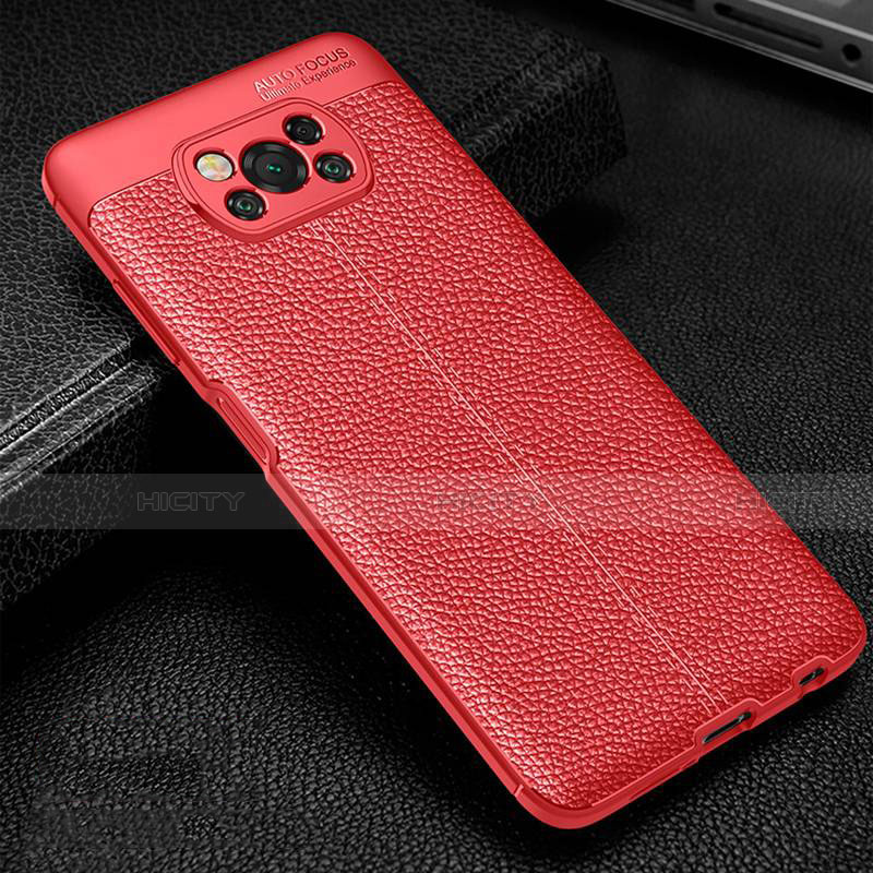 Custodia Silicone Morbida In Pelle Cover per Xiaomi Poco X3