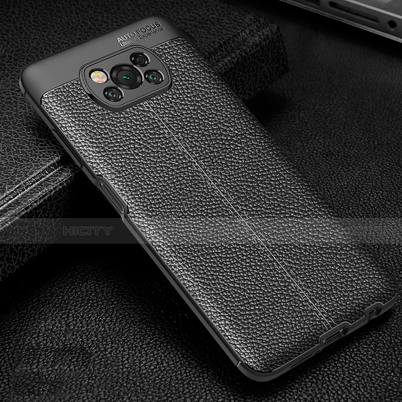 Custodia Silicone Morbida In Pelle Cover per Xiaomi Poco X3