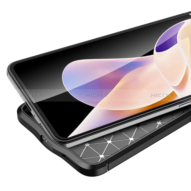 Custodia Silicone Morbida In Pelle Cover per Xiaomi Redmi Note 11 Pro 4G